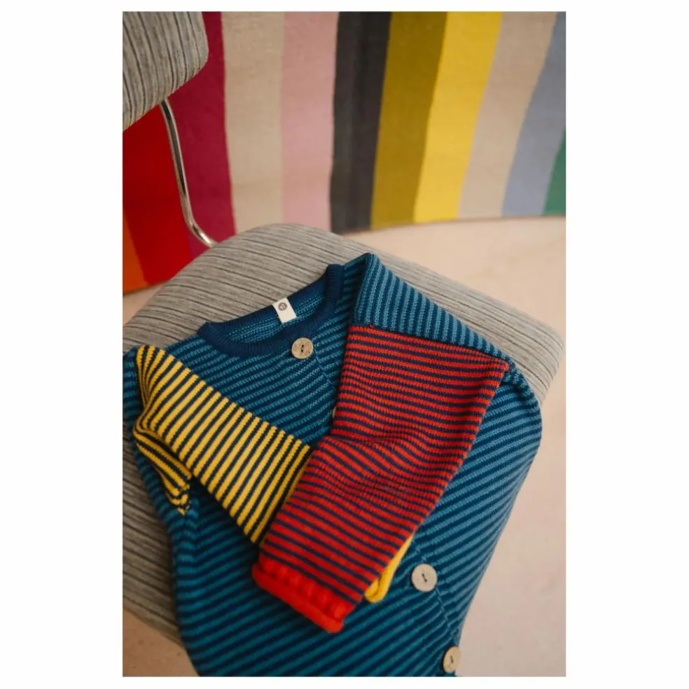 Cardigan Snail Coton Bio | Bleu