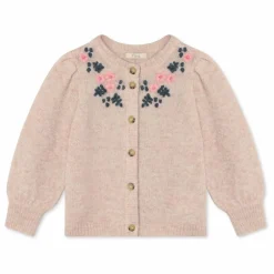 Cardigan Star Laine Alpaga | Rose pâle