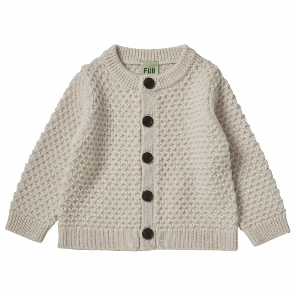 Cardigan Structure Laine Mérinos Bébé | Ecru