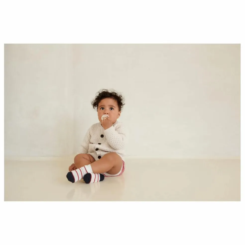 Cardigan Structure Laine Mérinos Bébé | Ecru