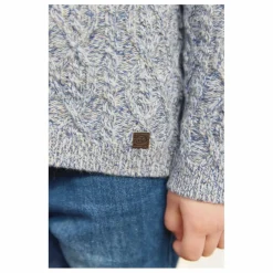 Cardigan Torsades | Bleu gris
