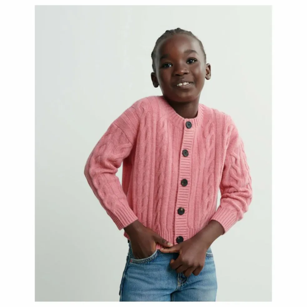 Cardigan Torsades Cachemire | Rose