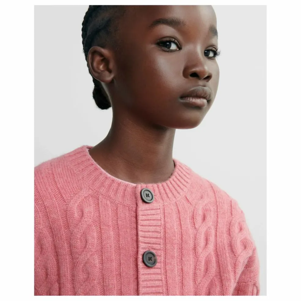 Cardigan Torsades Cachemire | Rose