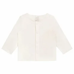 Cardigan Uni Coton Bio | Blanc cassé