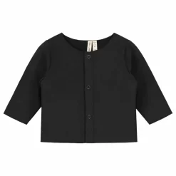 Cardigan Uni Coton Bio | Gris anthracite