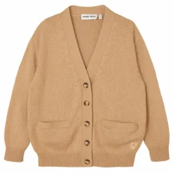 Cardigan Uni Laine Recyclé | Camel