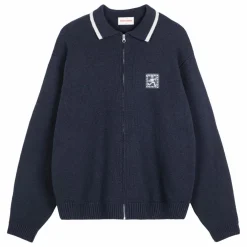Cardigan Zippé Mr Pencil Fibres Recyclées - Collection Femme | Bleu marine
