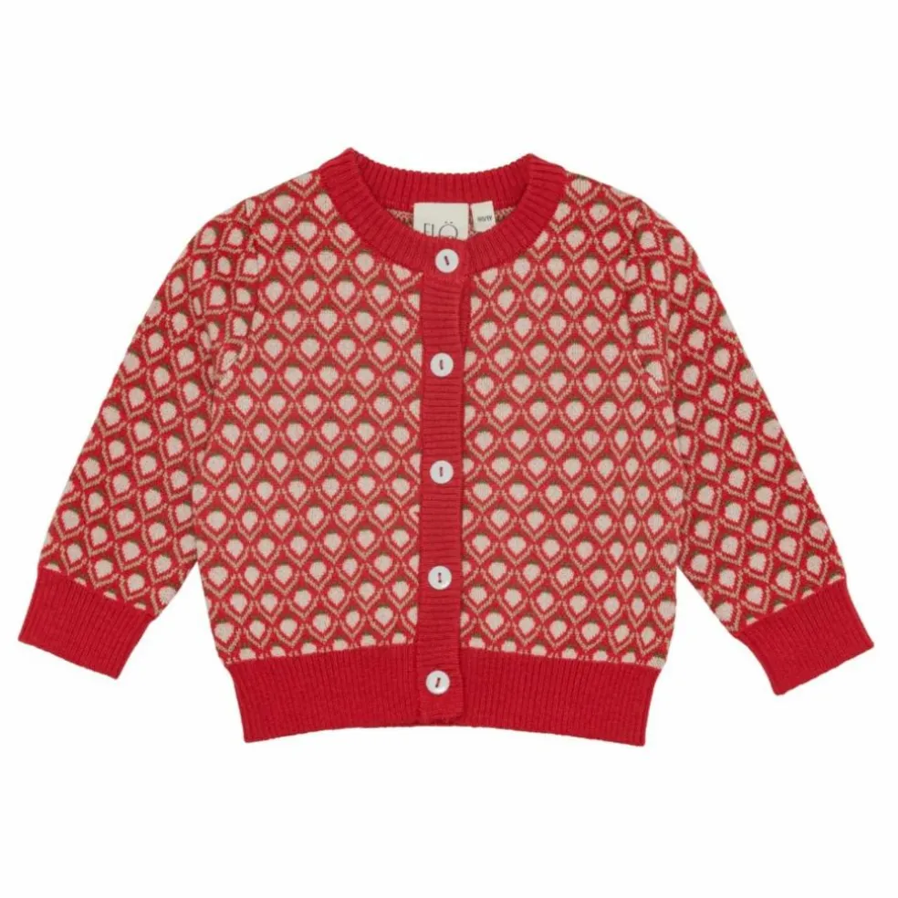 Cardigan Zuri Mérinos | Rouge