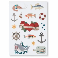 Carnet à stickers Sail Away | Beige