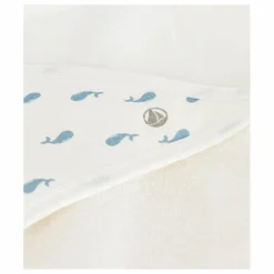 Carré de Bain Baleines | Blanc