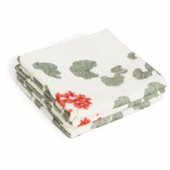 Carrés de bain Pelargonium - Set de 3 | Vert