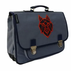 Cartable Loup | Bleu jean