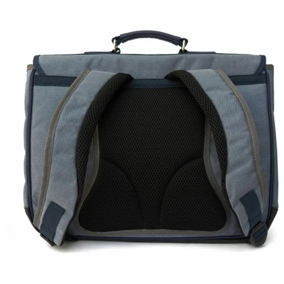 Cartable Loup | Bleu jean