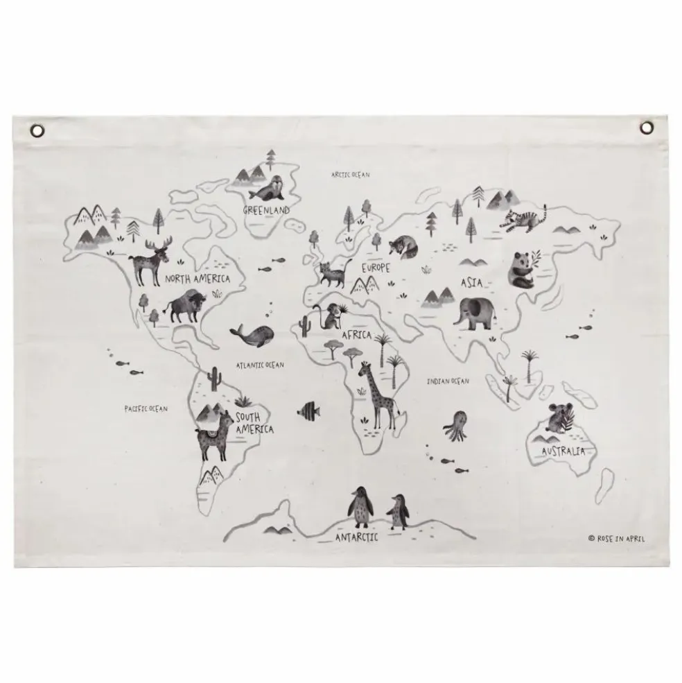 Carte du monde version anglaise