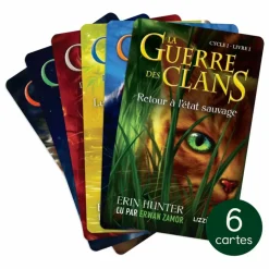 Cartes La Guerre des Clans, cycle I - Pack de 6