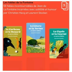 Cartes Les fables de la Fontaine - Pack de 3
