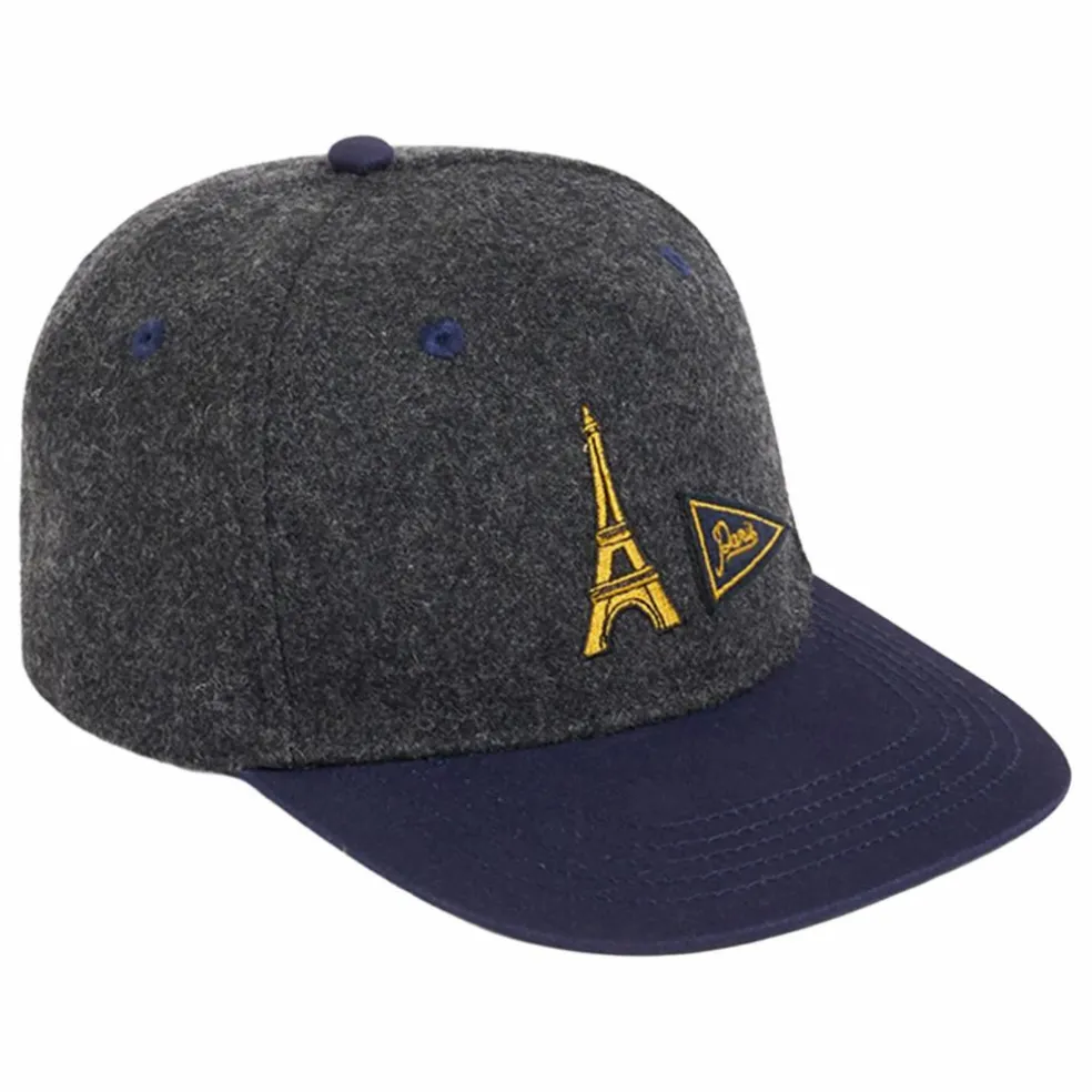 Casquette Boston Flanelle | Gris
