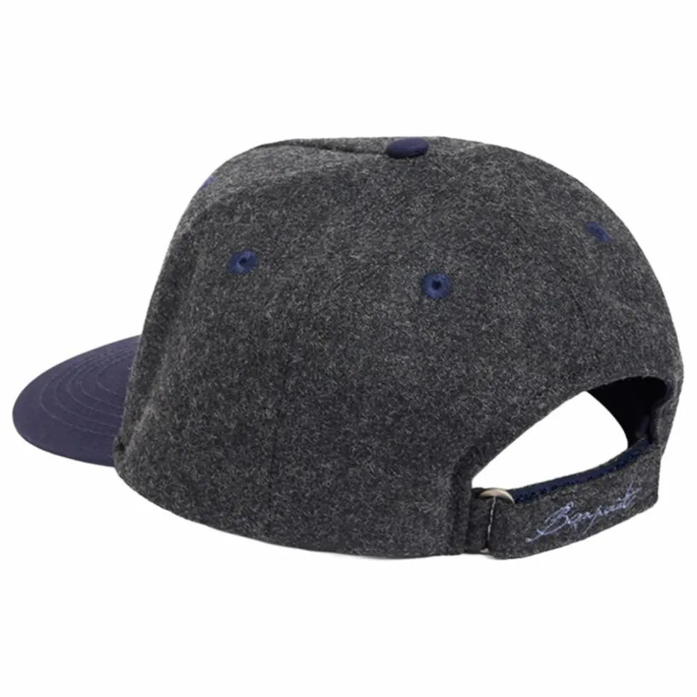 Casquette Boston Flanelle | Gris