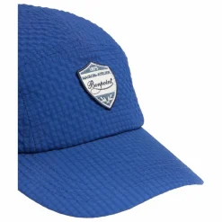 Casquette Erle Carreaux Seersucker Fibres Recyclées | Bleu indigo