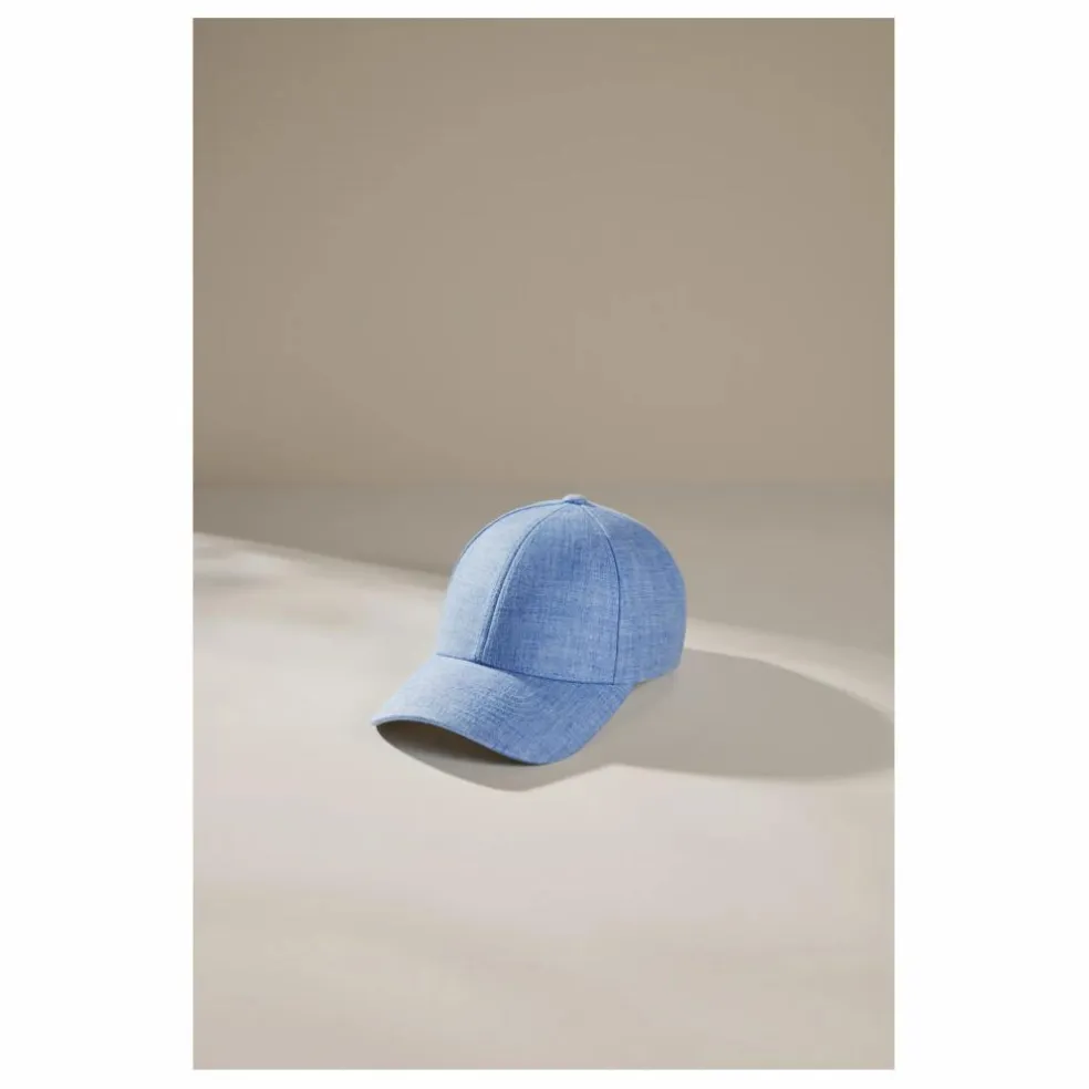 Casquette Lin | Bleu azur