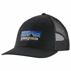 Casquette P-6 Logo Trucker Coton Bio | Noir
