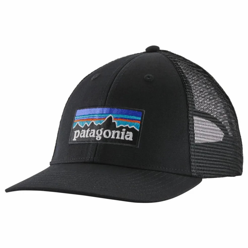 Casquette P-6 Logo Trucker Coton Bio | Noir