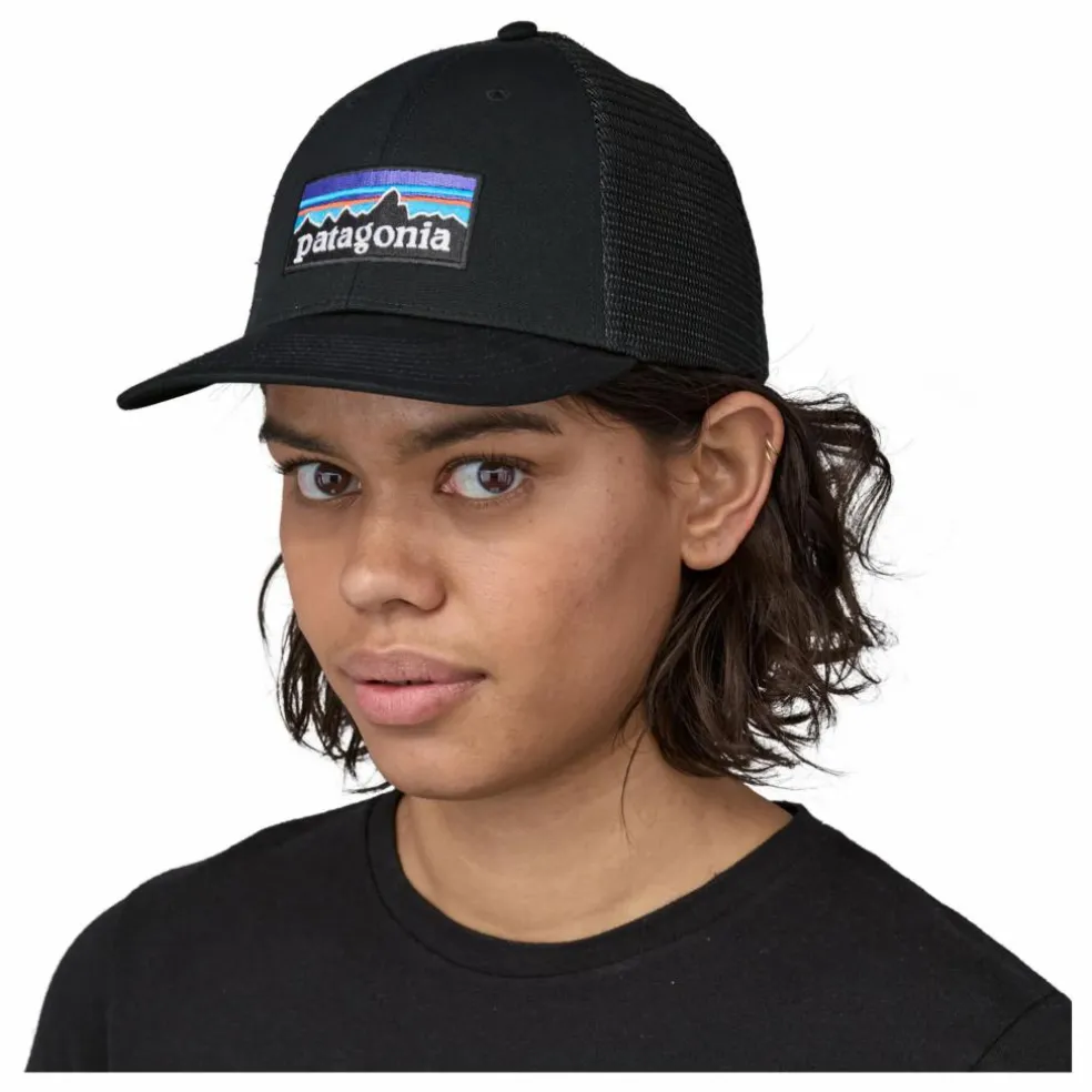 Casquette P-6 Logo Trucker Coton Bio | Noir