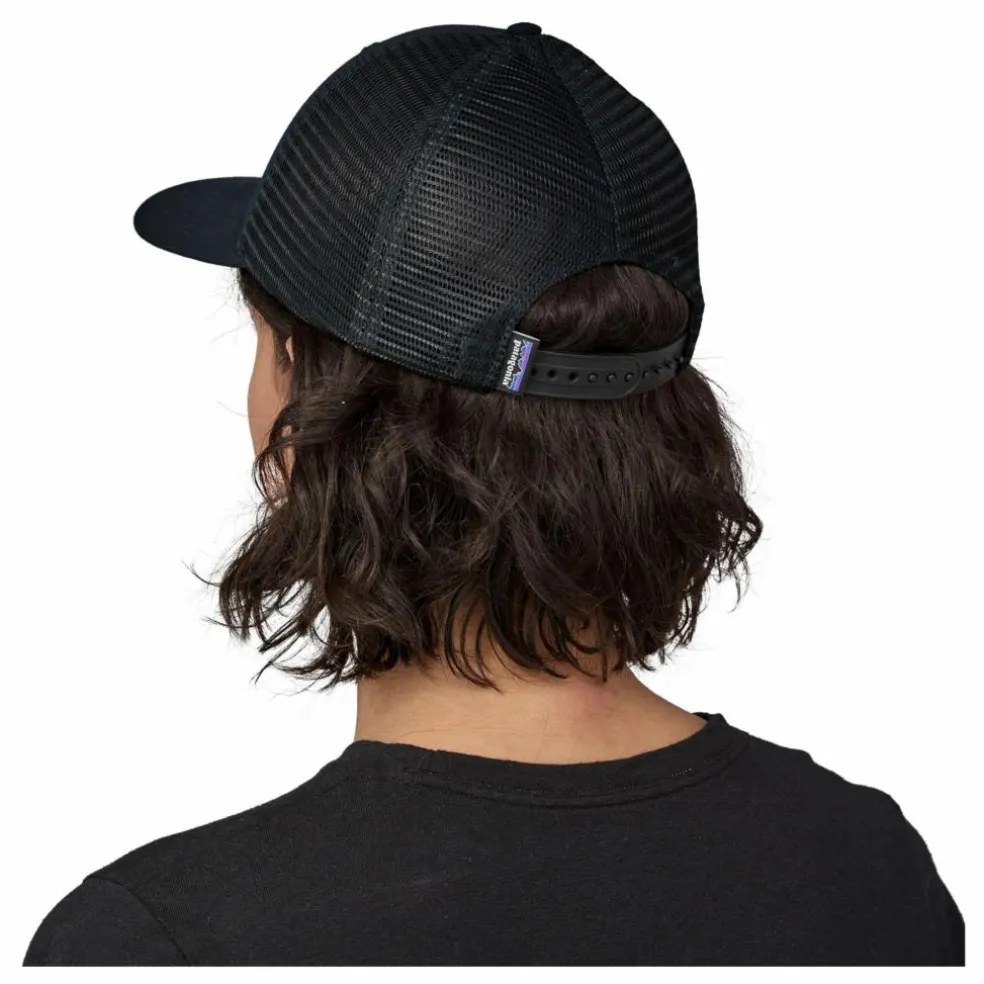 Casquette P-6 Logo Trucker Coton Bio | Noir