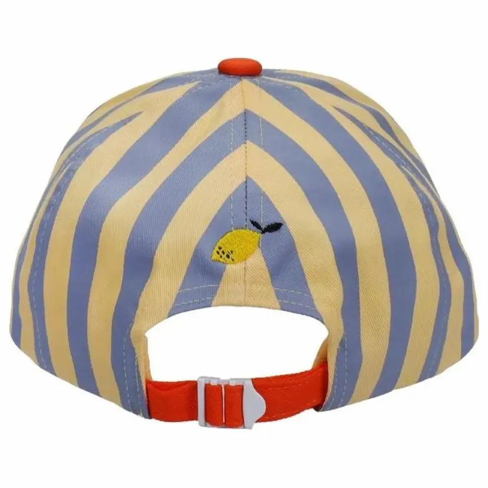 Casquette Rayée | Bleu
