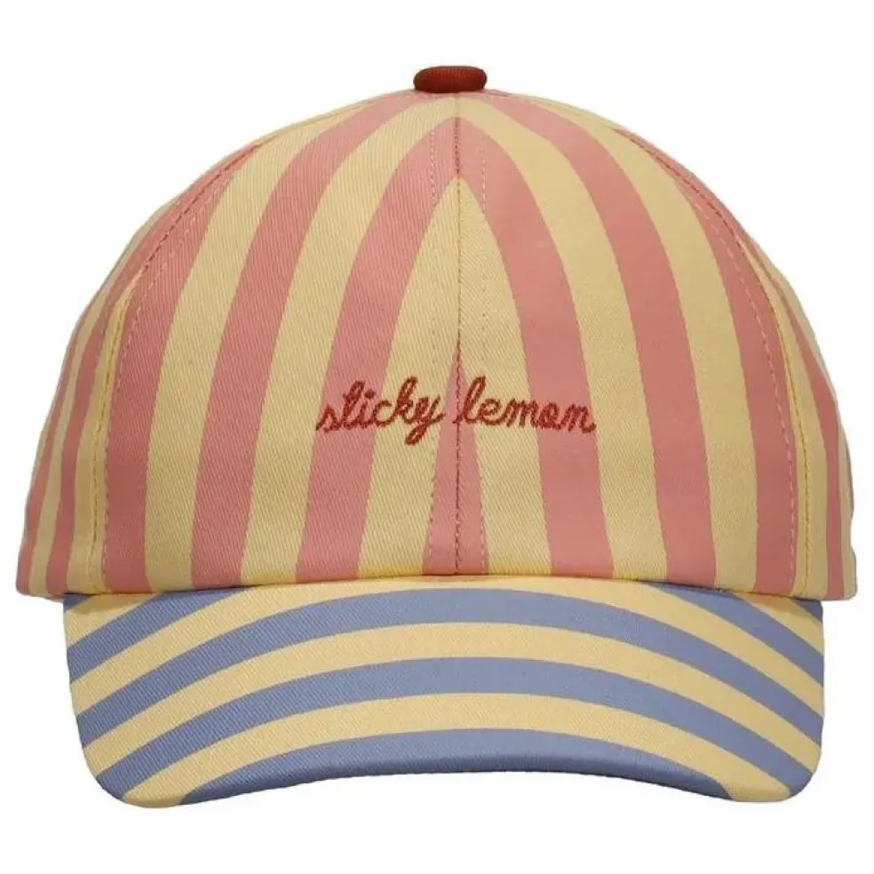 Casquette Rayée | Rose