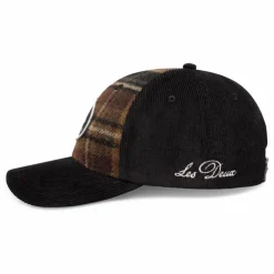 Casquette Skyline Patch Check Laine Carreaux | Marron