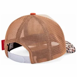 Casquette Visière Courbée Trucker Leopard | Beige