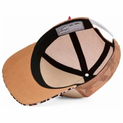 Casquette Visière Courbée Trucker Leopard | Beige