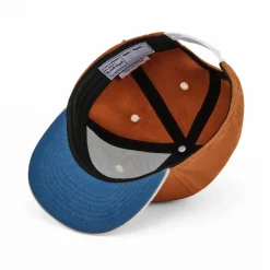 Casquette Visière Plate Unie | Orange Rouille