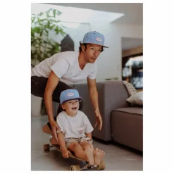Casquette Visière Plate Unie | Bleu jean