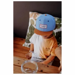 Casquette Visière Plate Unie | Bleu jean