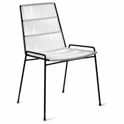 Chaise abaco en métal | Blanc