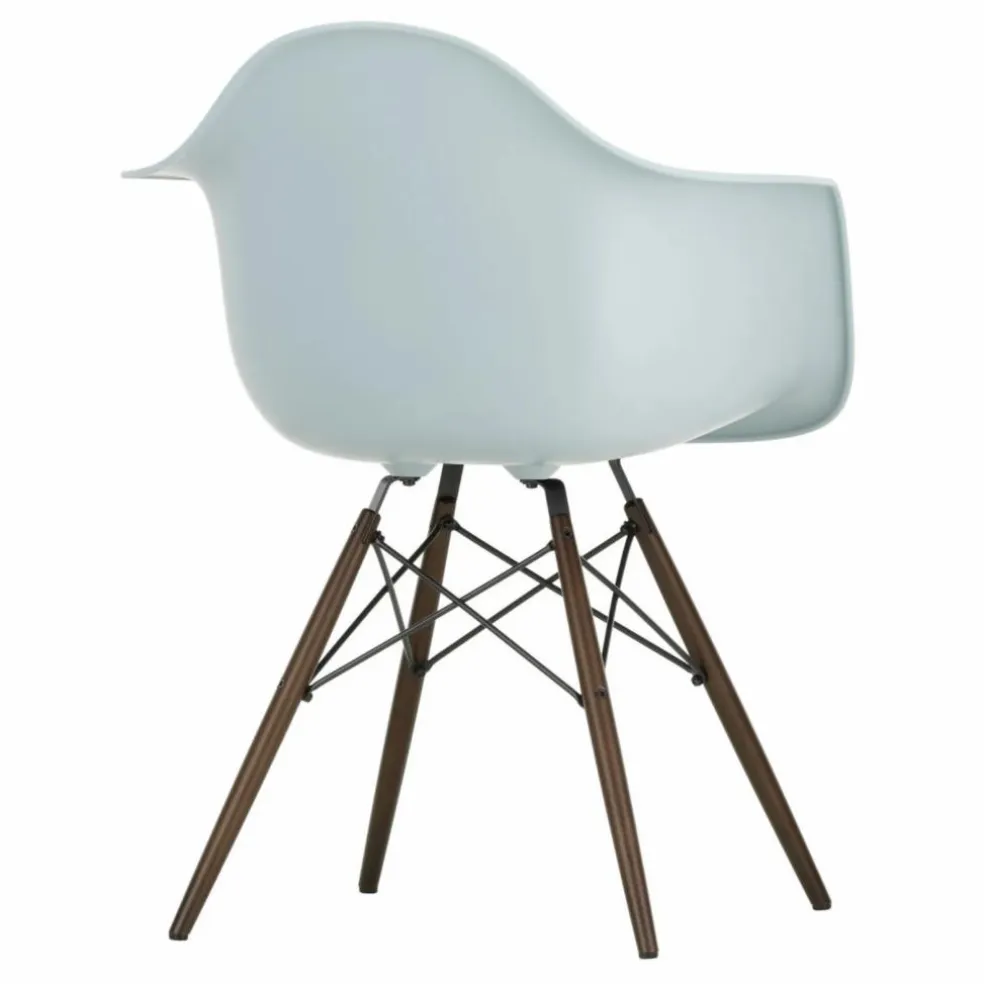 Chaise DAW - piétement érable - Charles & Ray Eames | Gris bleuté
