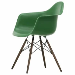 Chaise DAW - piétement érable - Charles & Ray Eames | Vert émeraude