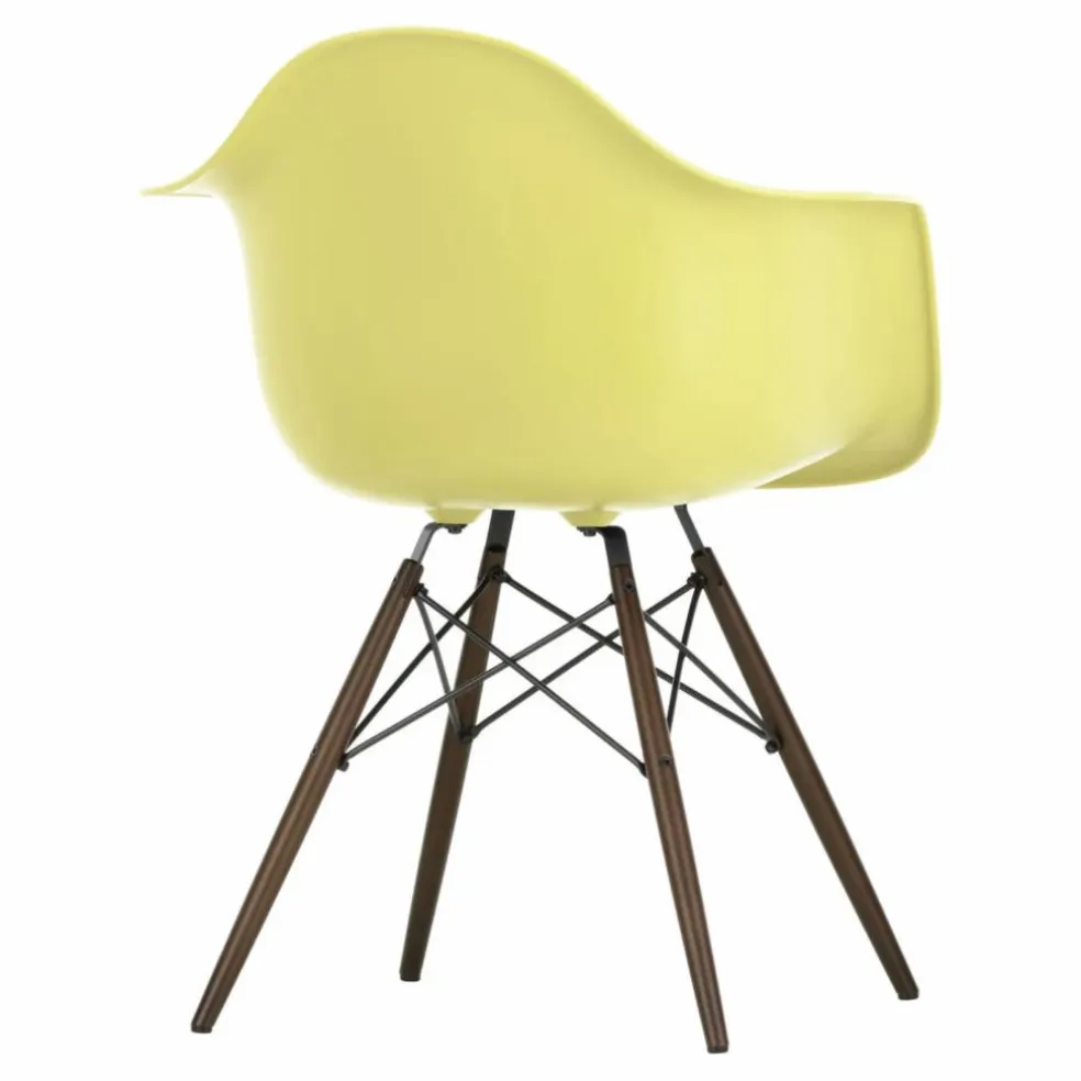 Chaise DAW - piétement érable - Charles & Ray Eames | Jaune citron