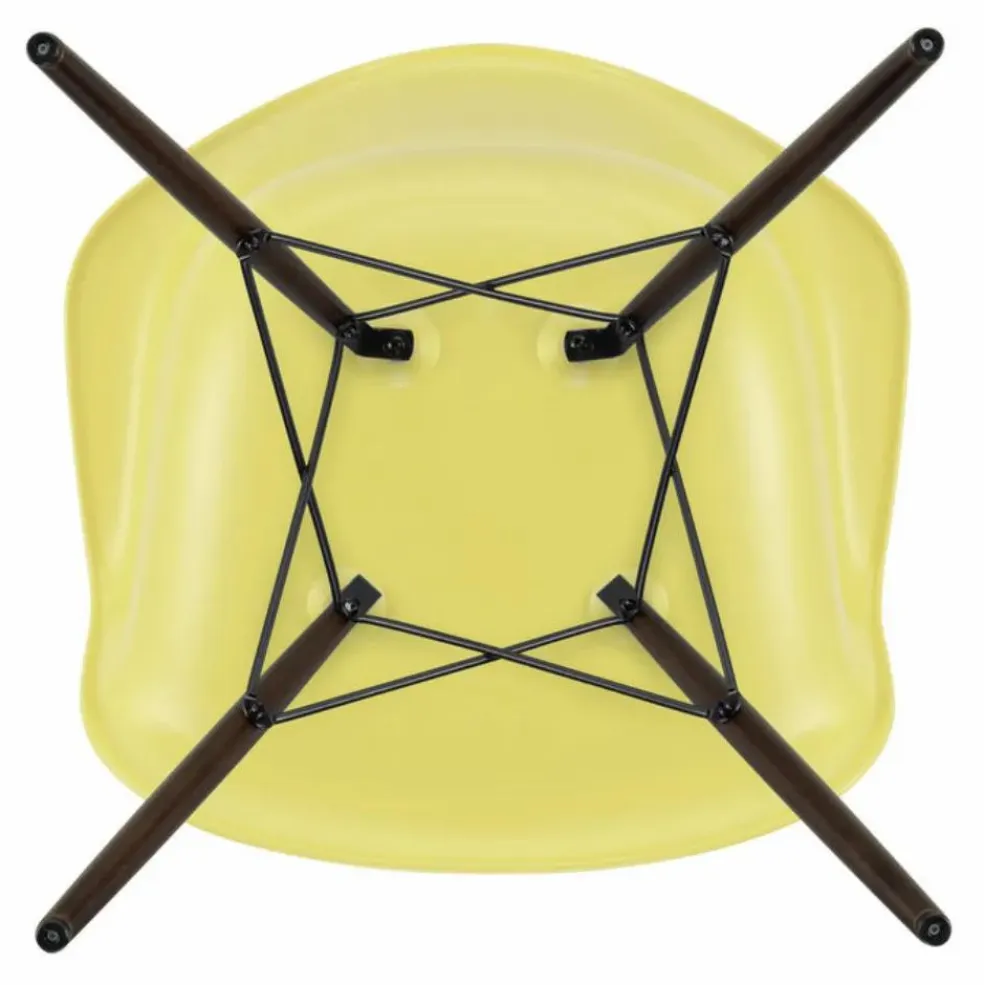 Chaise DAW - piétement érable - Charles & Ray Eames | Jaune citron
