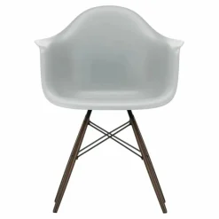 Chaise DAW - piétement érable - Charles & Ray Eames | Gris clair