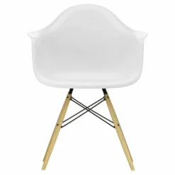Chaise DAW - piétement érable - Charles & Ray Eames | Blanc