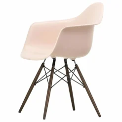 Chaise DAW - piétement érable - Charles & Ray Eames | Rose tendre