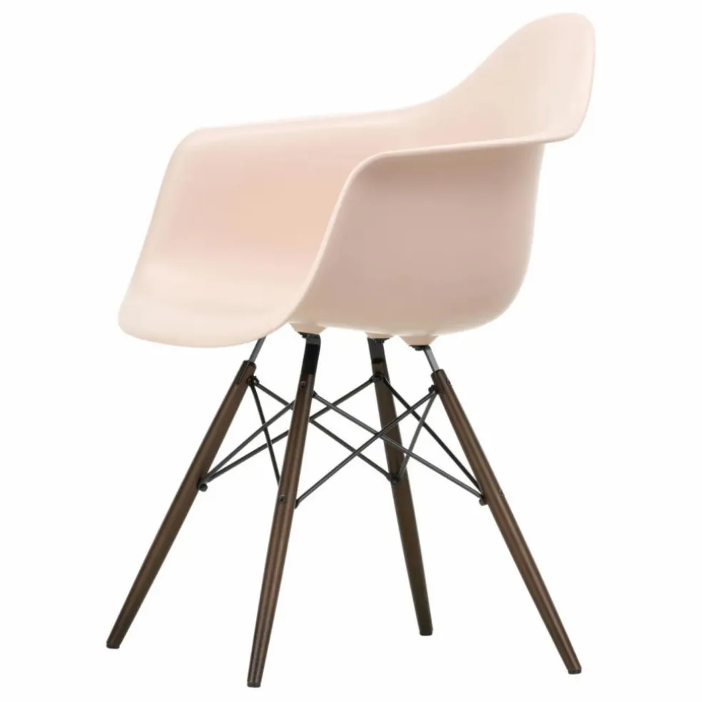 Chaise DAW - piétement érable - Charles & Ray Eames | Rose tendre