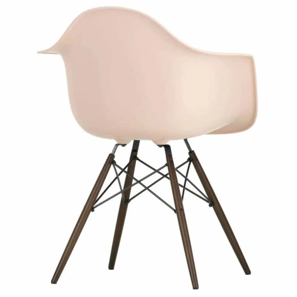 Chaise DAW - piétement érable - Charles & Ray Eames | Rose tendre