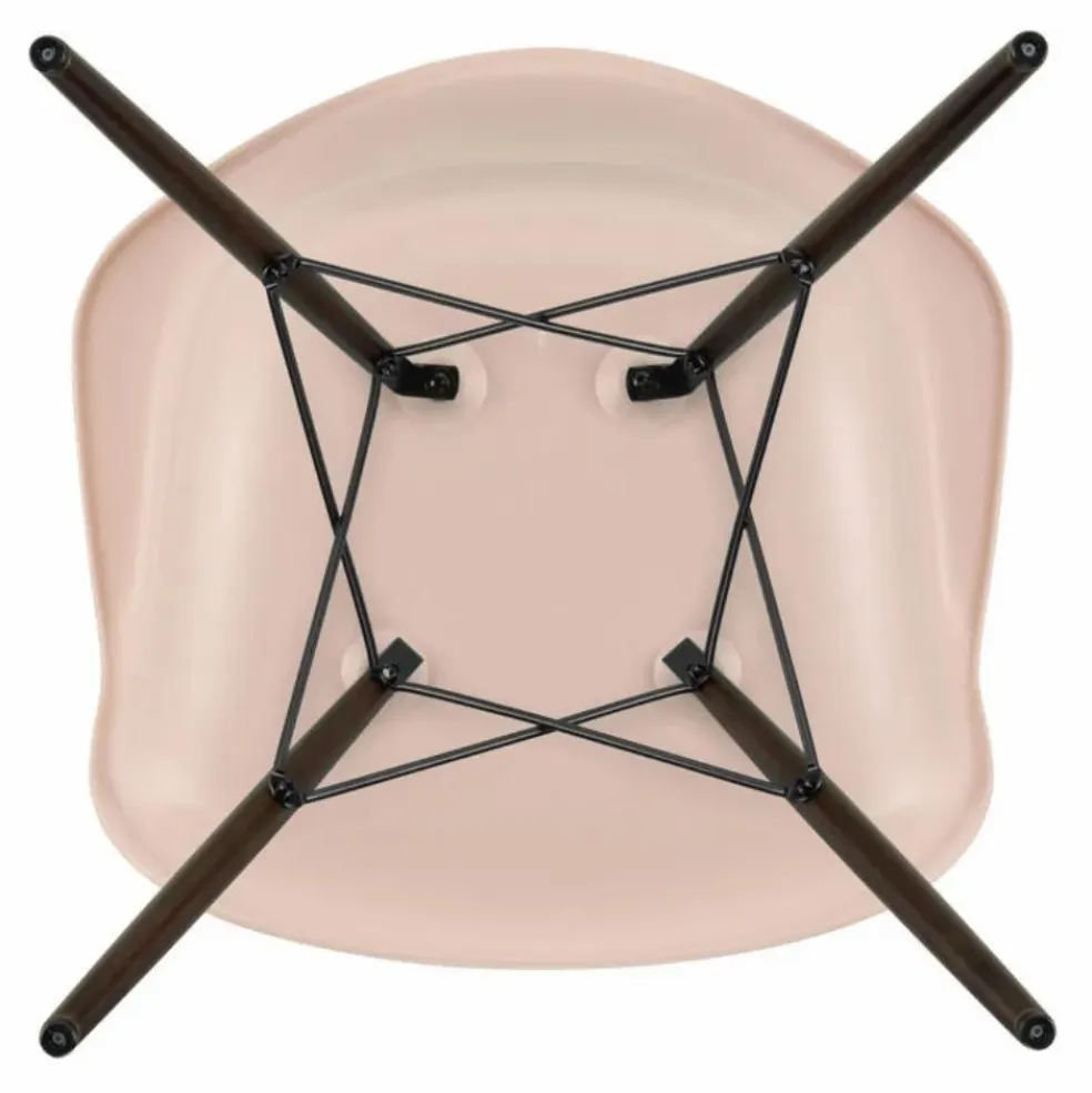 Chaise DAW - piétement érable - Charles & Ray Eames | Rose tendre