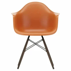 Chaise DAW - piétement érable - Charles & Ray Eames | Orange Rouille