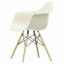Chaise DAW - piétement érable - Charles & Ray Eames | Gris galet