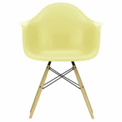 Chaise DAW - piétement érable - Charles & Ray Eames | Jaune citron